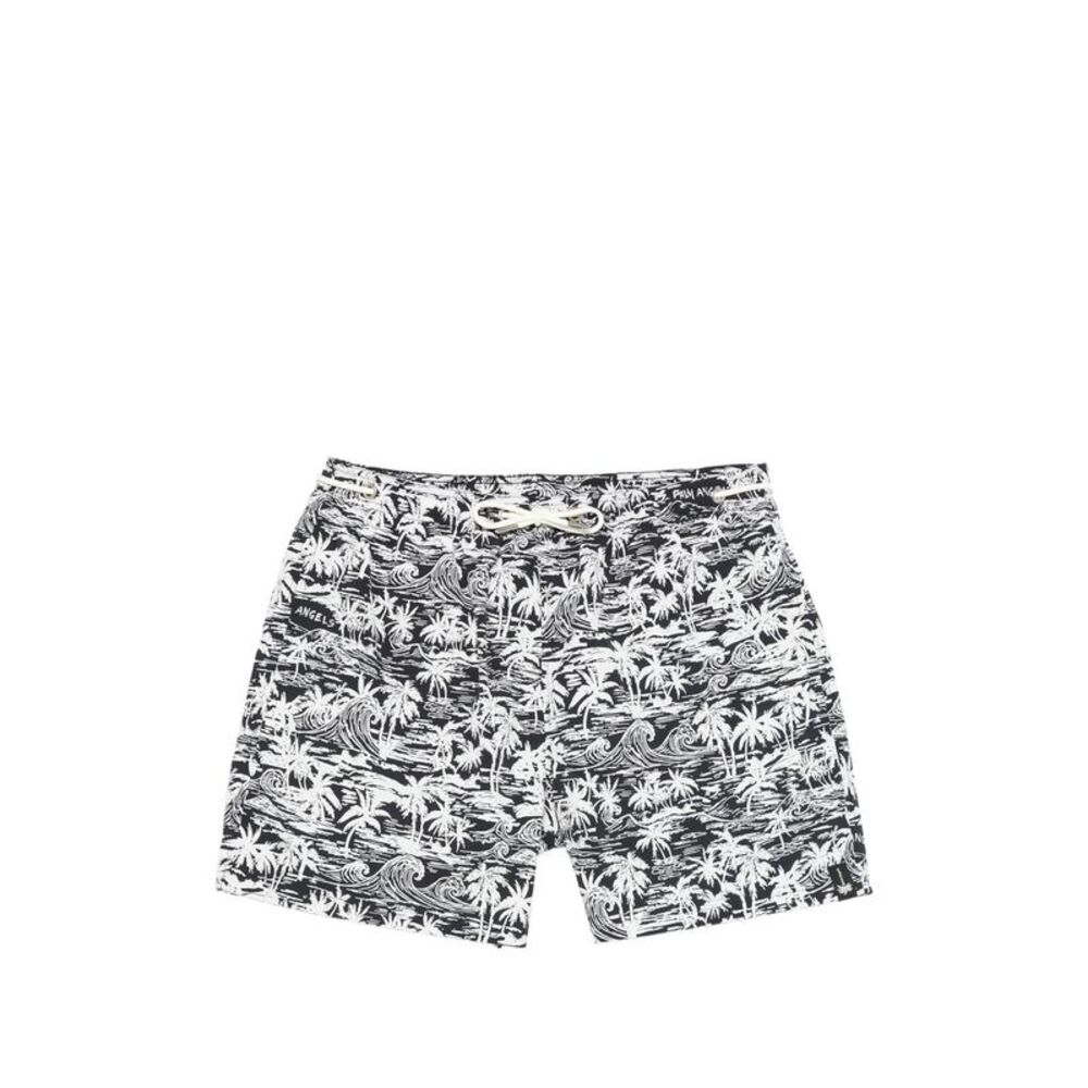 Palm Angels Black Beachwear - Swim Shorts Men